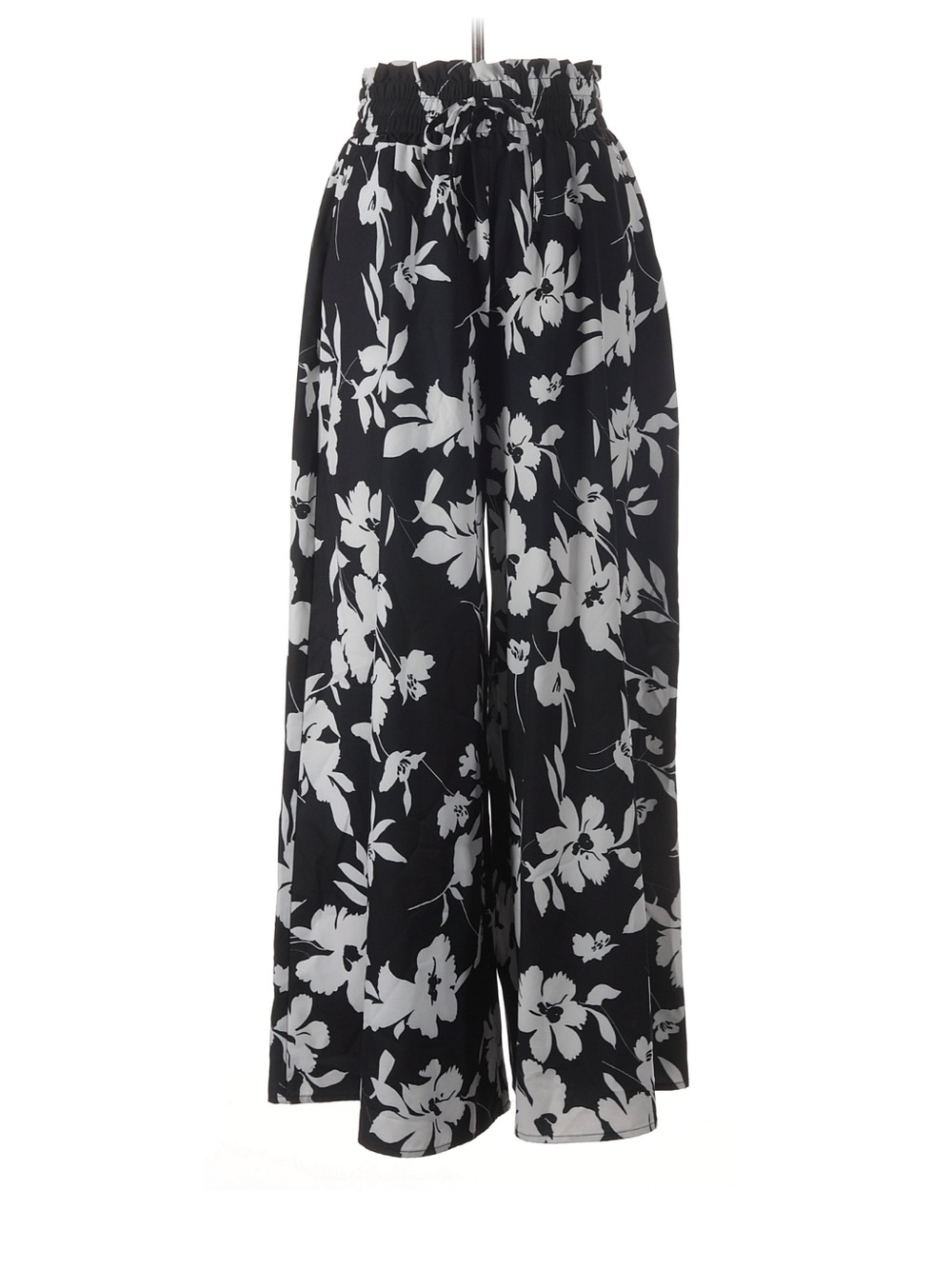 Amazon Black & White Floral Wide-Leg Pants